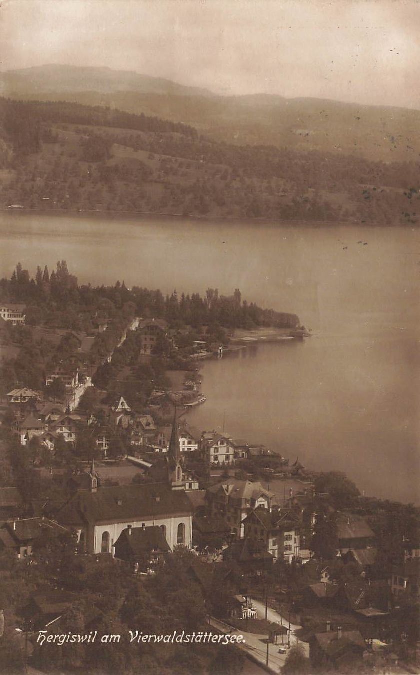 Cartoline postali: Hergiswil am Vierwaldstättersee – Usato da Biasca venduto da Blenio71