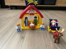 Playmobil 123 crèche + père Noël