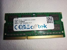Offtek 8GB RAM PC3L-12800 SO DIMM
