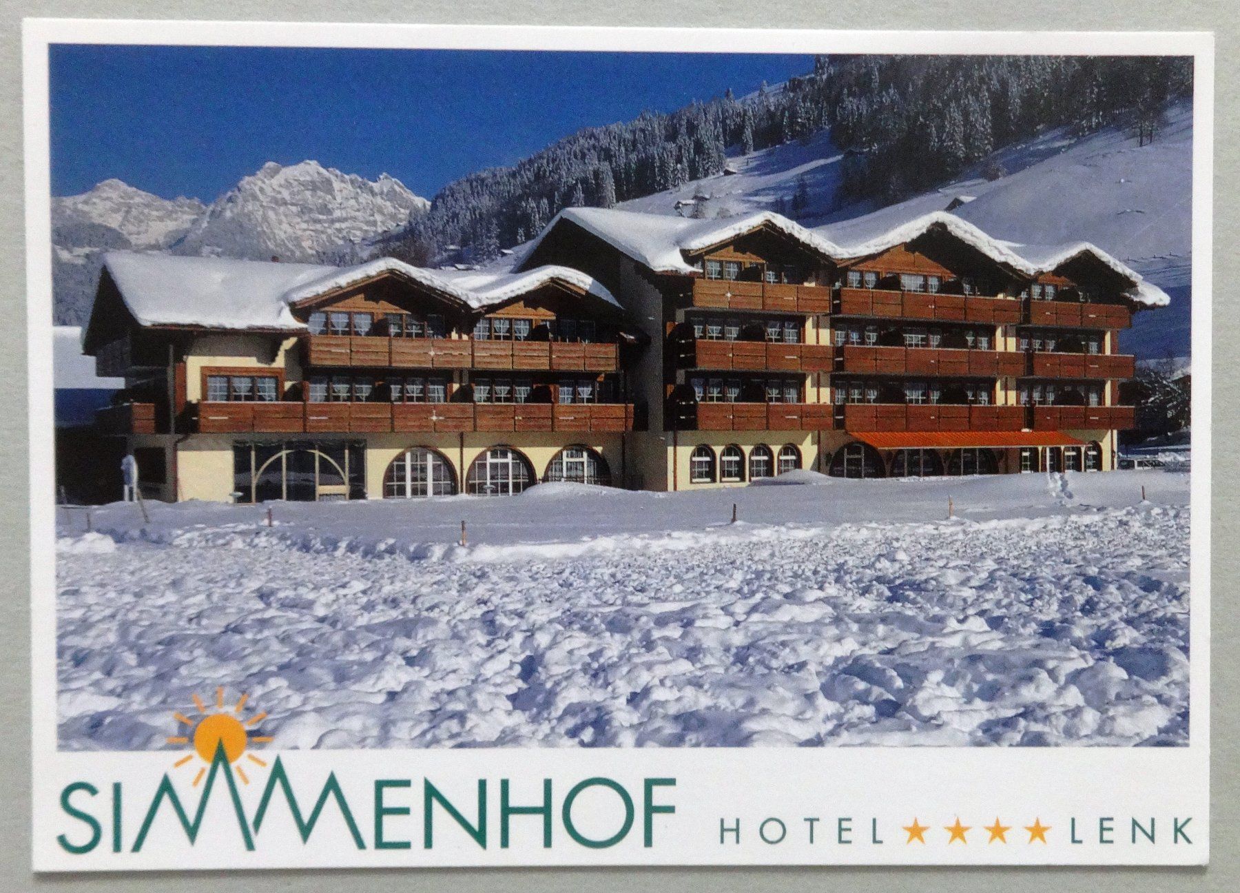 Cartes postales: Simmenhof Hotel****Lenk, Lenk B.O. – D'occasion à Fétigny par Billy2miny
