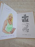 Le Besoin de Vivre BD Carine 2/35 EX dedicasse 