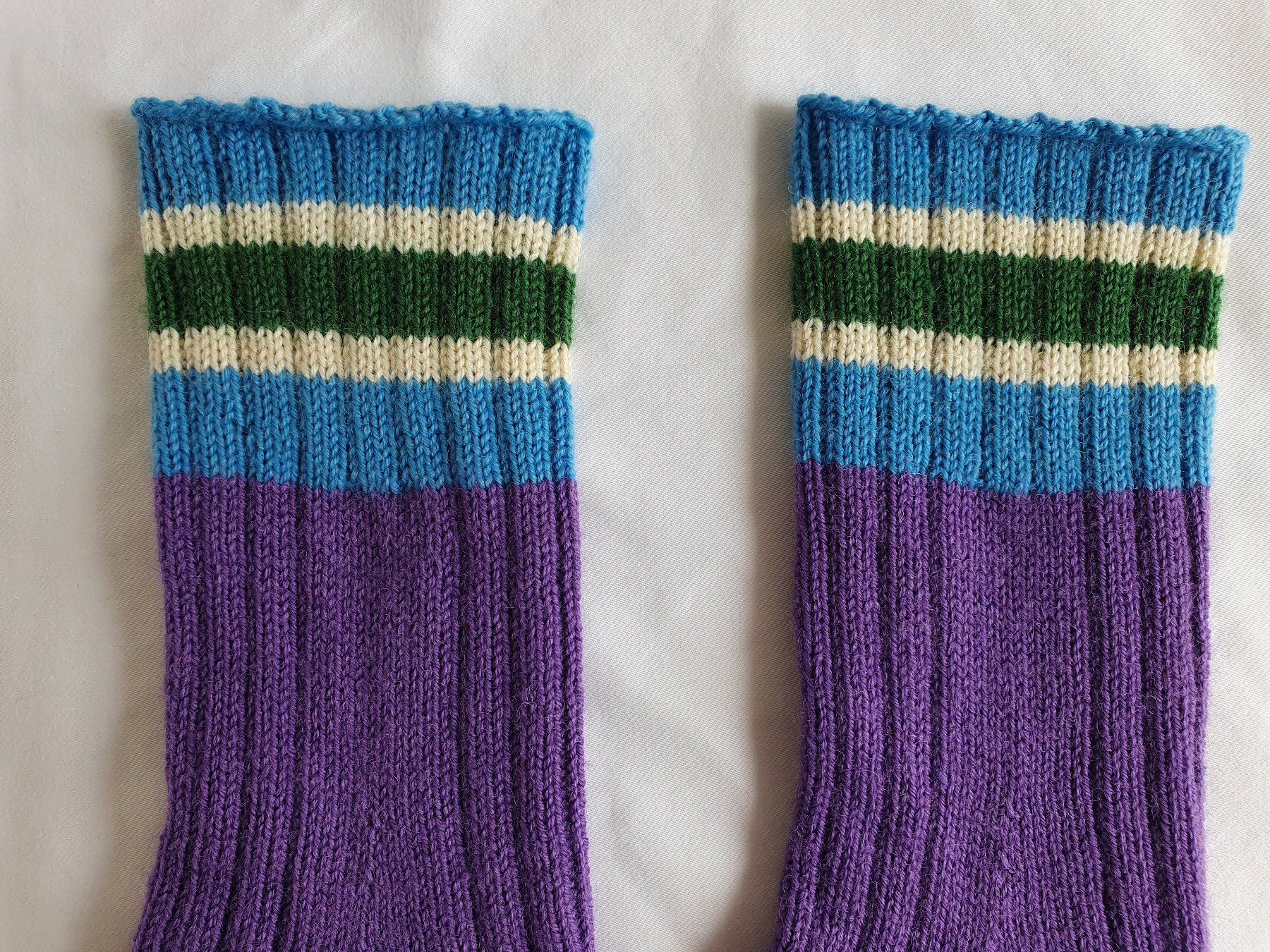 Calze: Handgestrickte Socken, Gr. 36/37, Wollsocken, Geschenk – Nuovo e nell'imballaggio originale da Neunkirch venduto da Sandramay 1