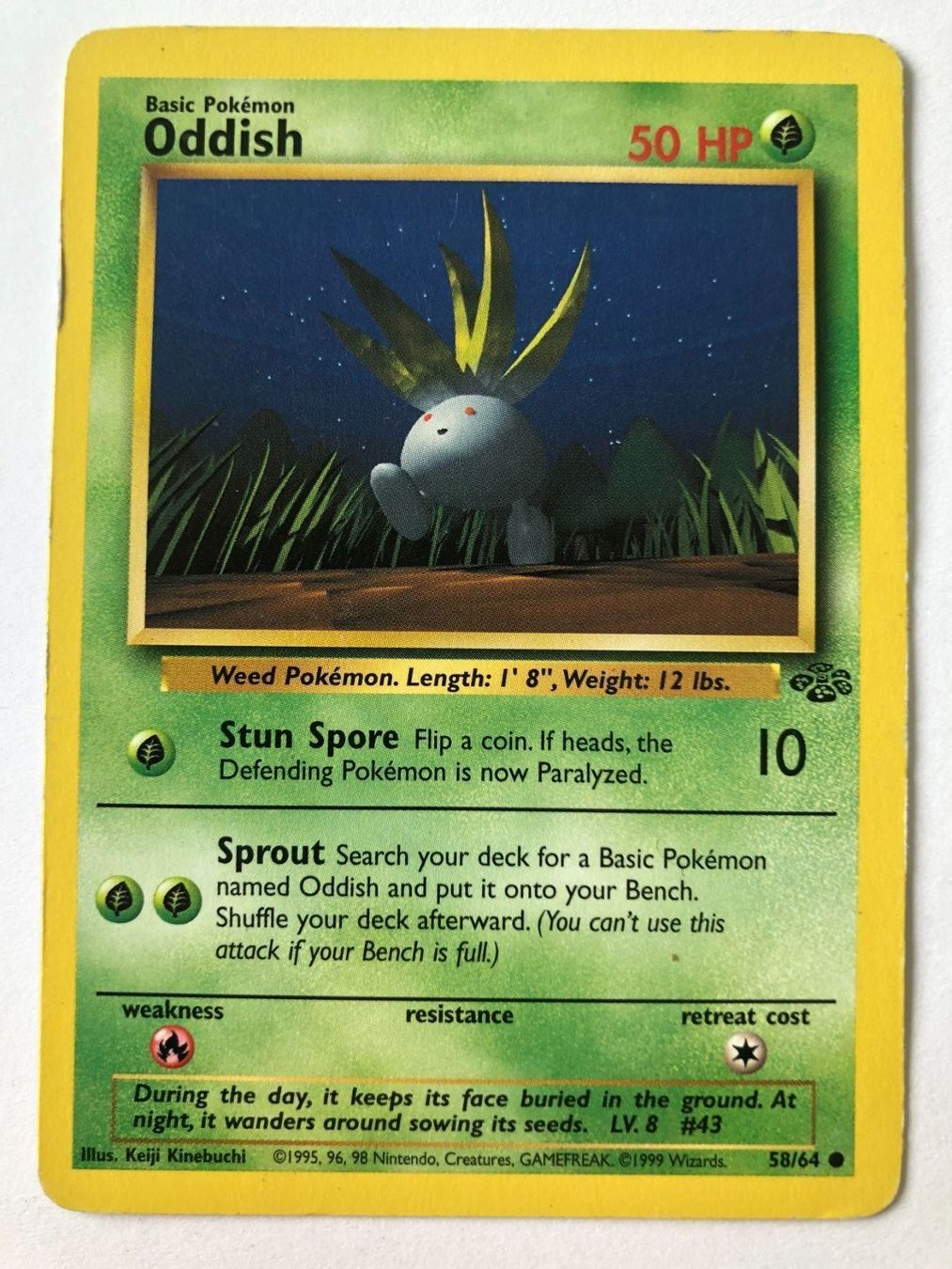 Pokémon Carte collezionabili: Oddish - Jungle - Pokemon – Usato da Nussbaumen AG venduto da Bika-Shop