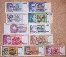 Lot Banknoten Jugoslawien