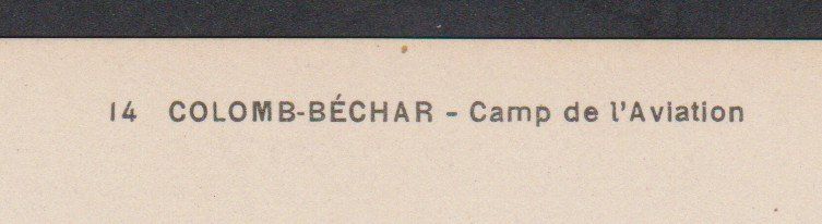 Cartoline postali: Aviatik   :   alte Ansichtskarte Colomb-Bechar – Usato da Vitznau venduto da Ropaku 1