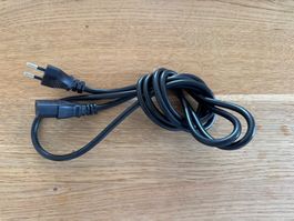 Stromkabel Netzkabel Schweizer Stecker schwarz