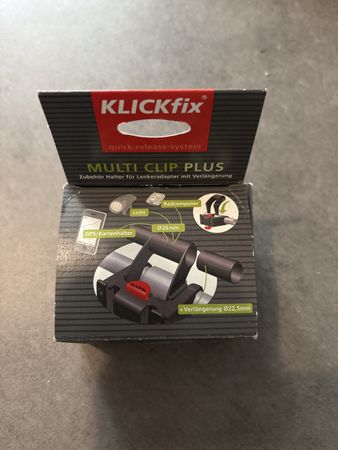 KLICKfix MULTI CLIP PLUS Zubehör Halter mit Verlängerung NEU