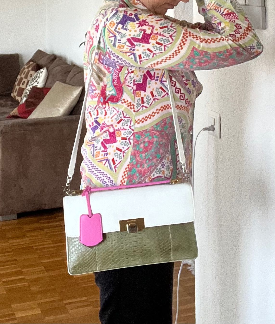 Balenciaga Borse da donna: Sac à main Balenciaga en cuir&python Pleine Fleur – Nuovo (secondo la descrizione) da Bussigny venduto da ccch 9