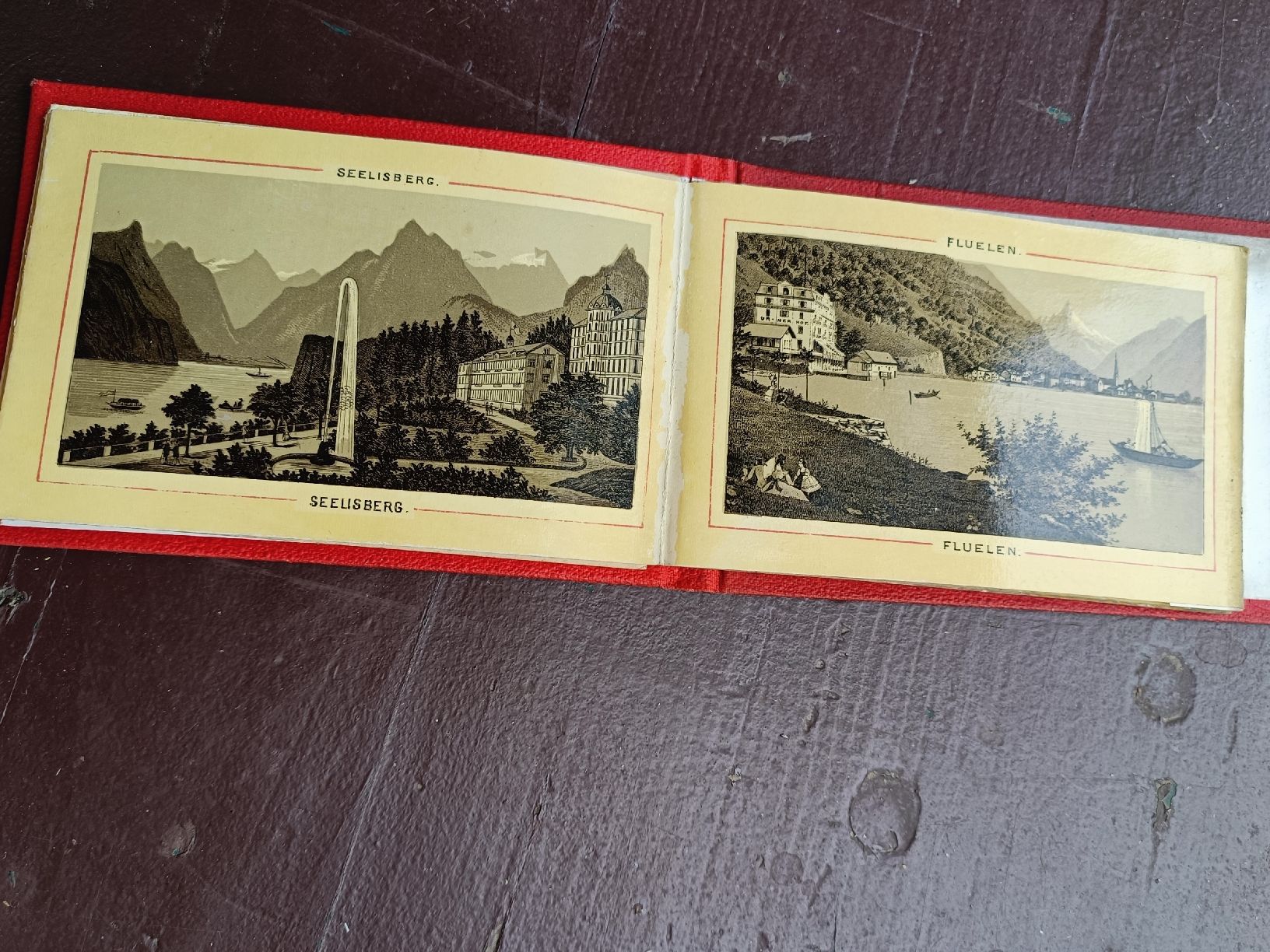 Cartoline postali: Antikes Litho Bilder Set / Rigi Vierwaldstättersee Gotthard  – Usato da Brugg AG venduto da Ente015 5