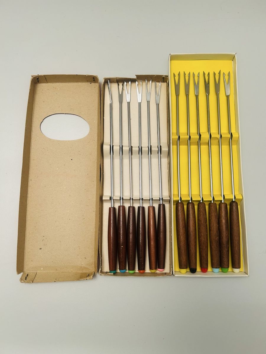 Forchette: [VINTAGE]: Fonduegabeln 12-teilig – Nuovo (secondo la descrizione) da Arni AG venduto da CreaFlex