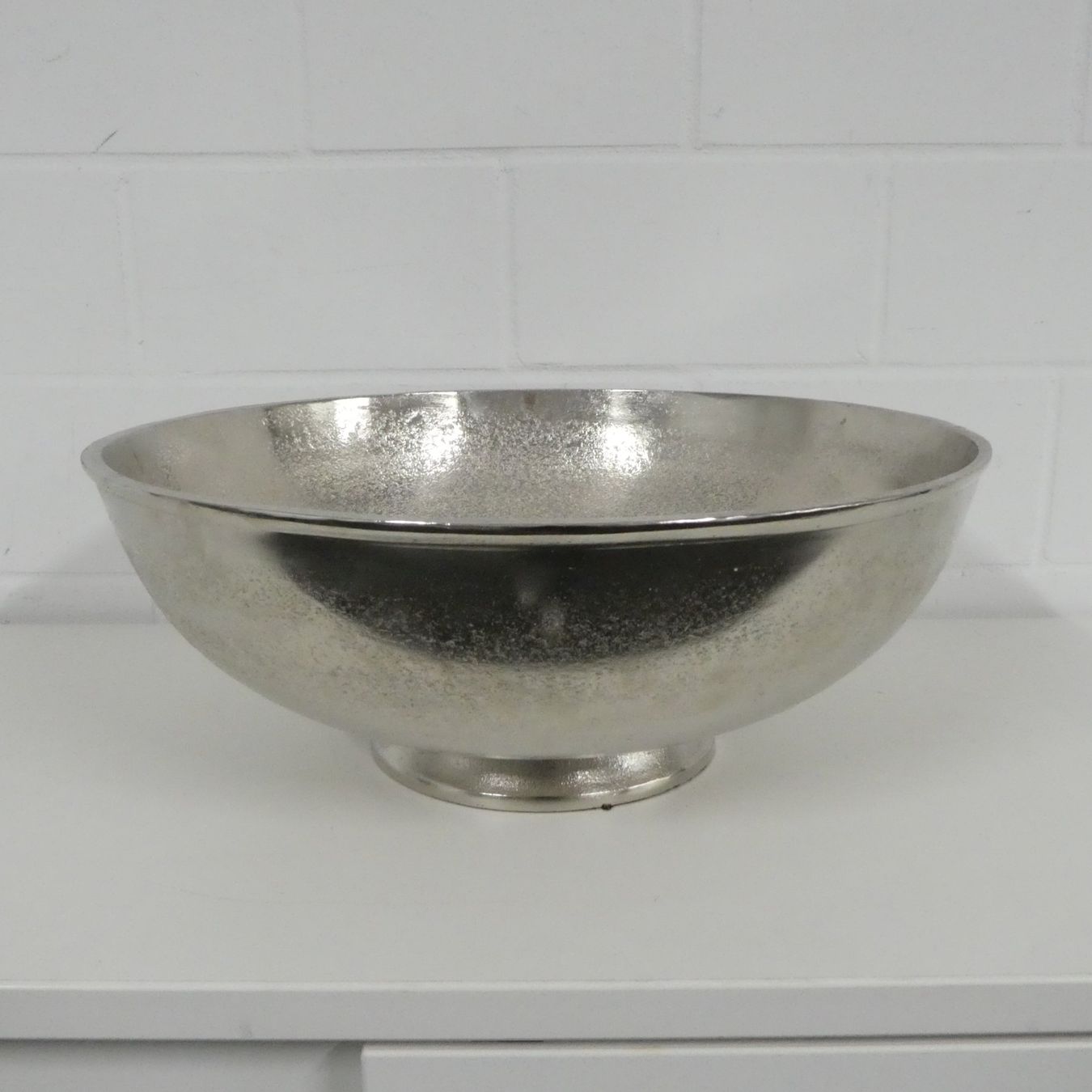 Migros Tutte le decorazioni: Grosse Dekoschale Aluminium 44.5x17 – Usato da Volketswil venduto da brockipfannenstil 1