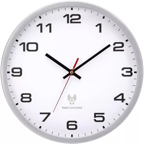 Orologi da terra & Orologi da parete: Funkuhr weiss – Nuovo e nell'imballaggio originale da Hundwil venduto da Stallone5 1