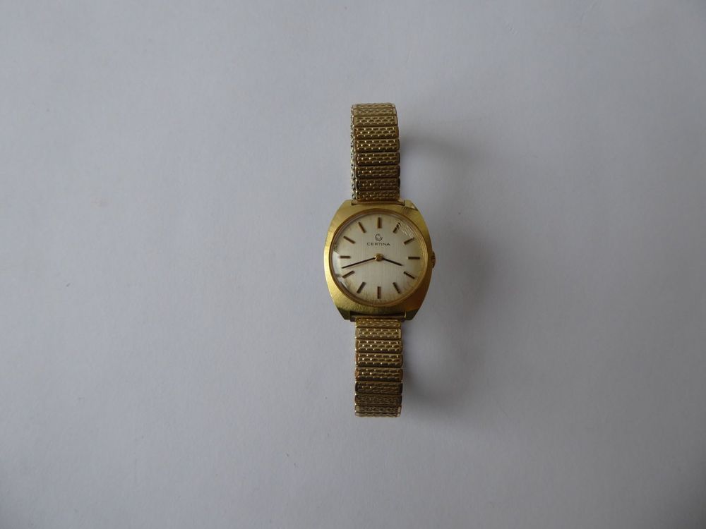 Uhrenarmband 10mm Edelstahl Gold Zugband