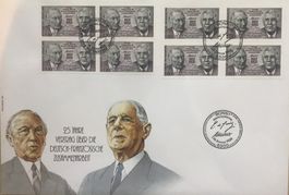 FDC MAXI 25 JAHRE VERTRAG ÜBER DIE DEUTSCH-FRANZÖSISCHE