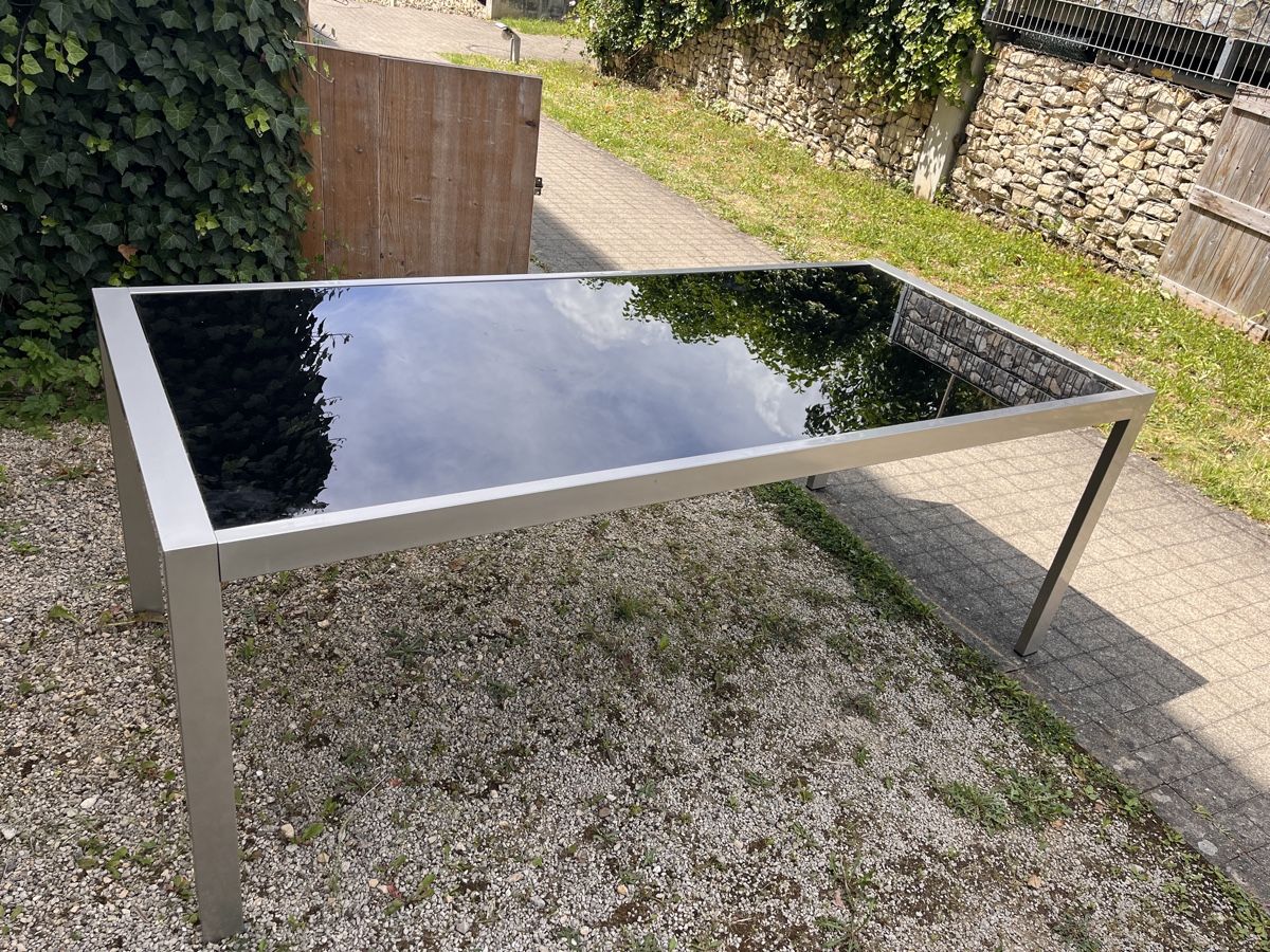 Tavoli: Esstisch 200x90x75 mit Glasplatte, modern – Usato da Kienberg venduto da sand70 1