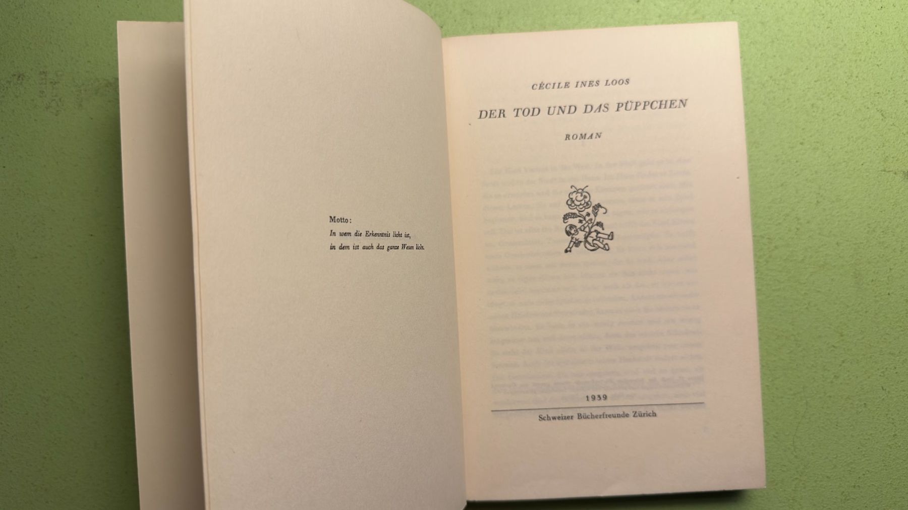 Libri: Cécile Ines Loos: Der Tod und das Püppchen. – Usato da Zürich venduto da allp 1