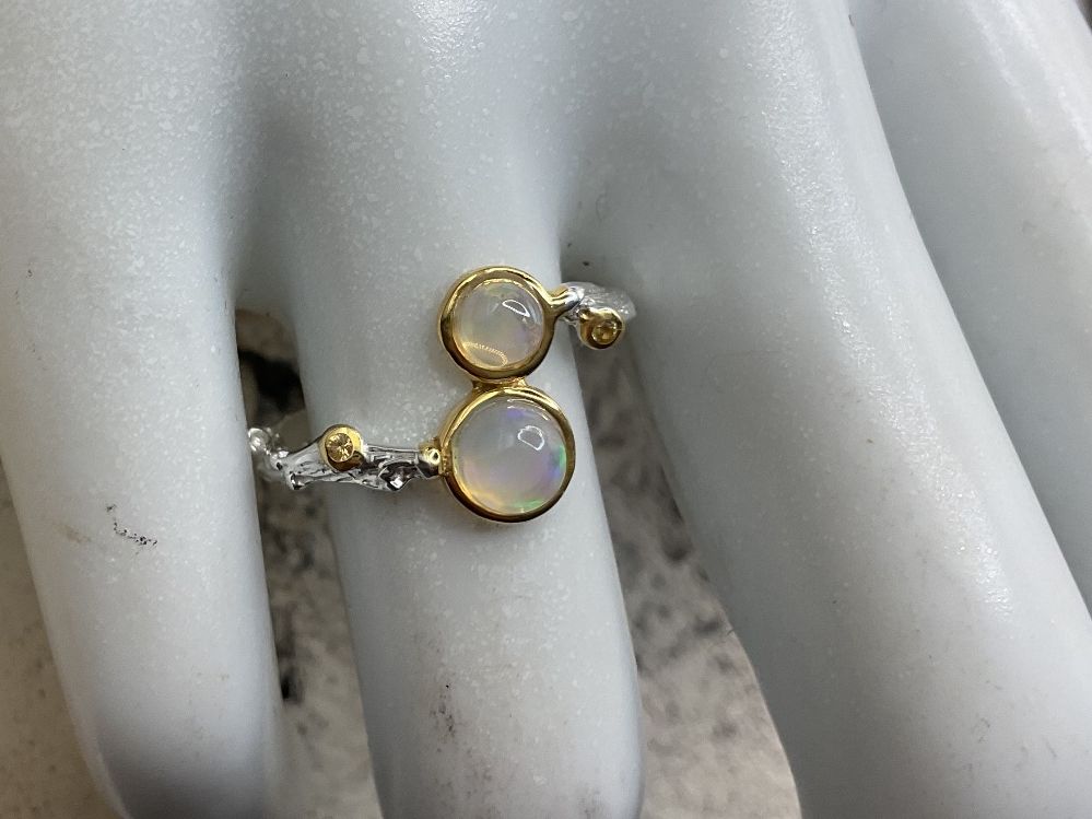 Ringe: Opalring im ArtDeco Stil aus Sterlings. Gr. 55 – Neu (gemäss Beschreibung) aus Luzern von S.Kern01 1