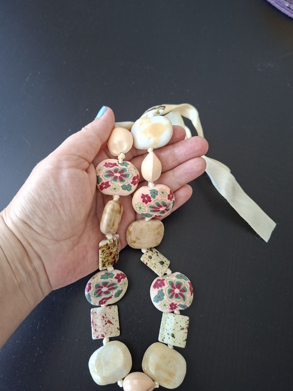 Catenine: Collier Bohème Perles Fleuries – Nuovo (secondo la descrizione) da Lutry venduto da Sim_Sta 1