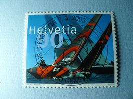 2003 Sondermarke Alinghi ET Vollstempel 1084