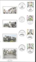 4 FDC Pro Patria 2000 Serie Einzelmarken Orts-ET 10.5.2000