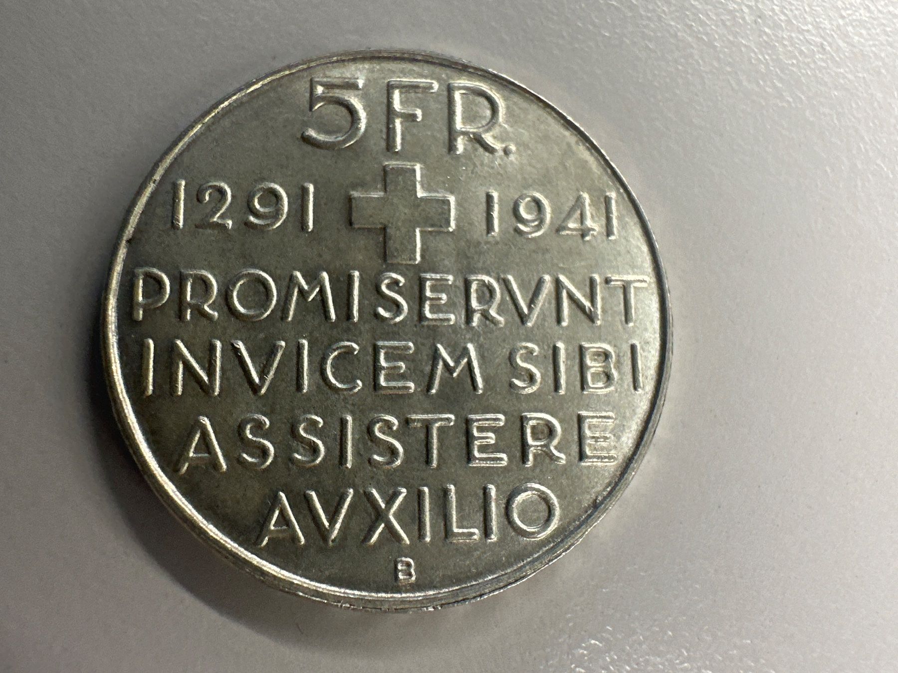 Toutes les monnaies: 5 Fr. Silber Schweizer Bundesfeier 1941 – D'occasion à Herisau par herau 1