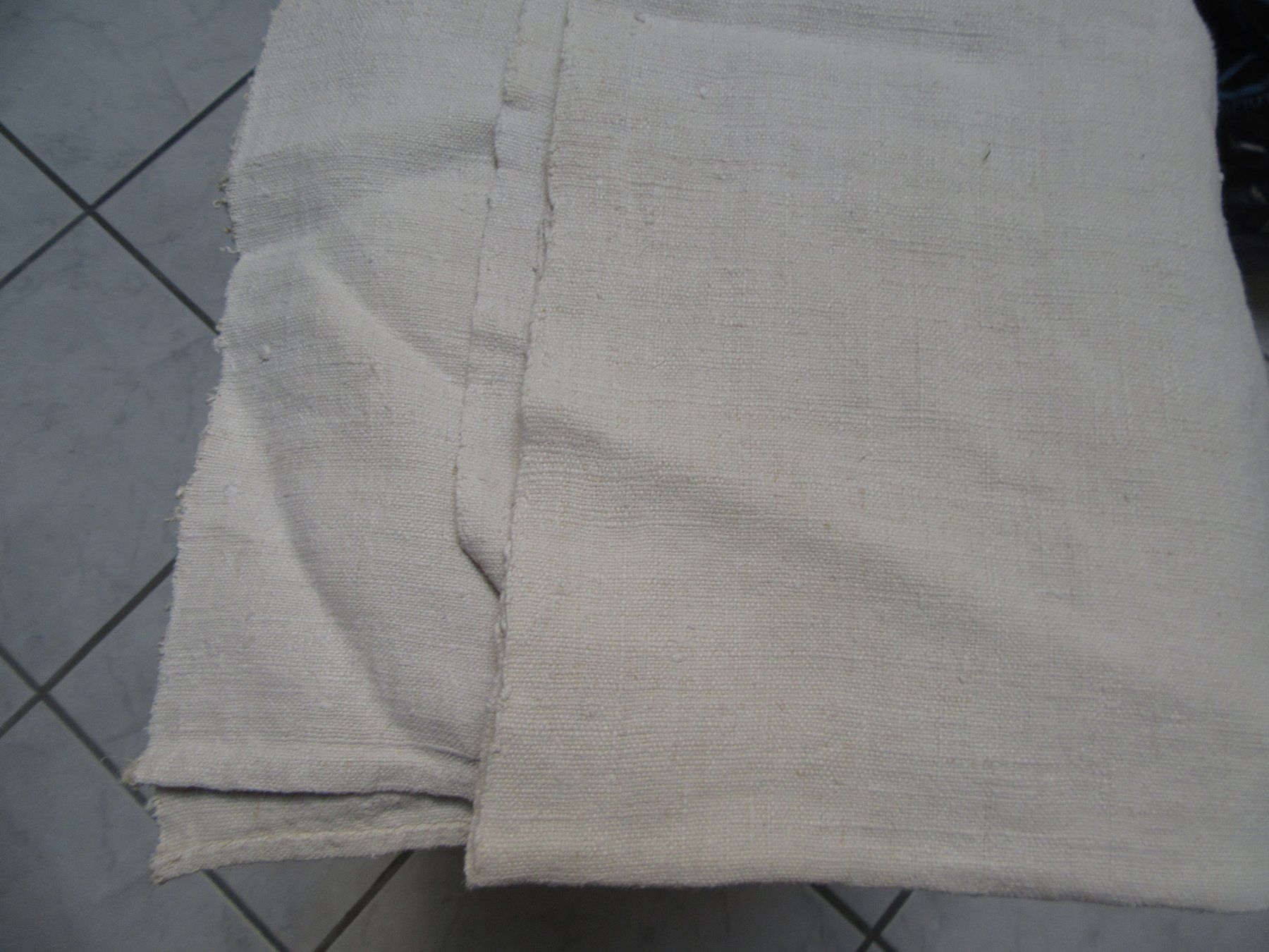 Stoffe: Leinen Stoff   2.0 m x 60 cm – Gebraucht aus Mels von Sandylein 1
