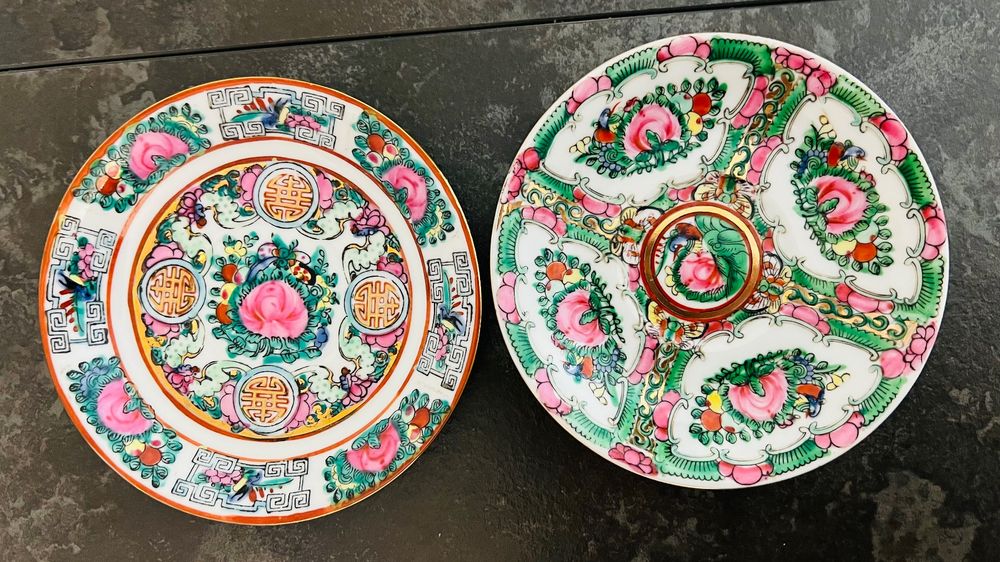 Duo De Tasses En Porcelaine Du Canton Anciennes Kaufen Auf Ricardo