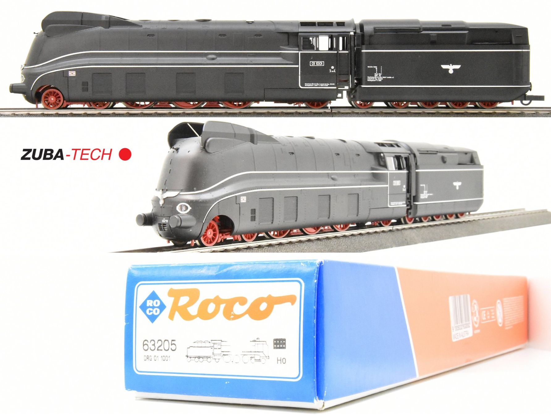 Roco 63205 Dampflok BR 01.10 der DRG H0 GS Analog mit OVP