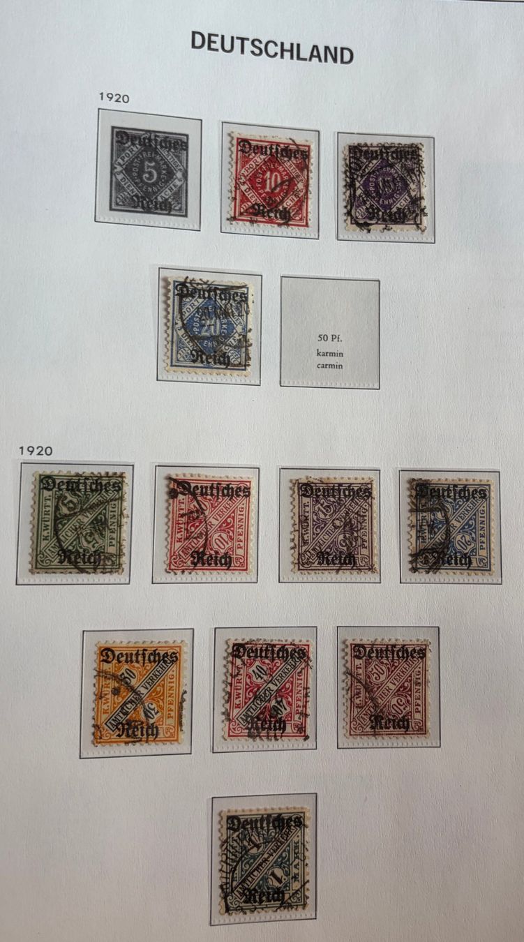 Alle Briefmarken: Briefmarken Deutsches Reich – Gebraucht aus Dotzigen von ser_8hp9