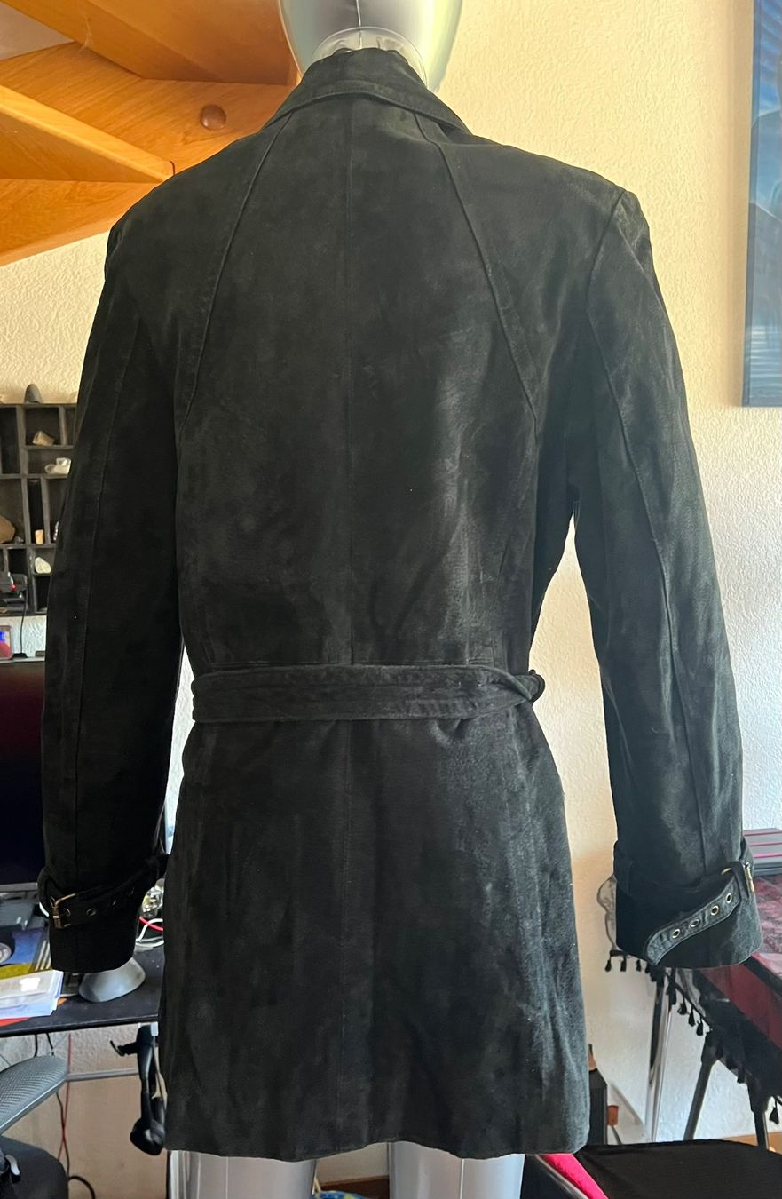 Cappotti: Manteau en daim noir In Extenso, taille L, parfait! – Usato da Chézard-St-Martin venduto da Cheyenne_75 1