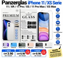 Panzerglas iPhone 11 / XR / 11 Pro / XS inkl. Versand