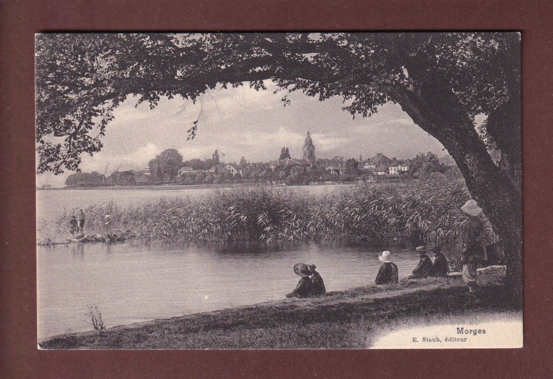 Cartoline postali: MORGES - Bord du Lac – Usato da Pully venduto da nicecards-shop