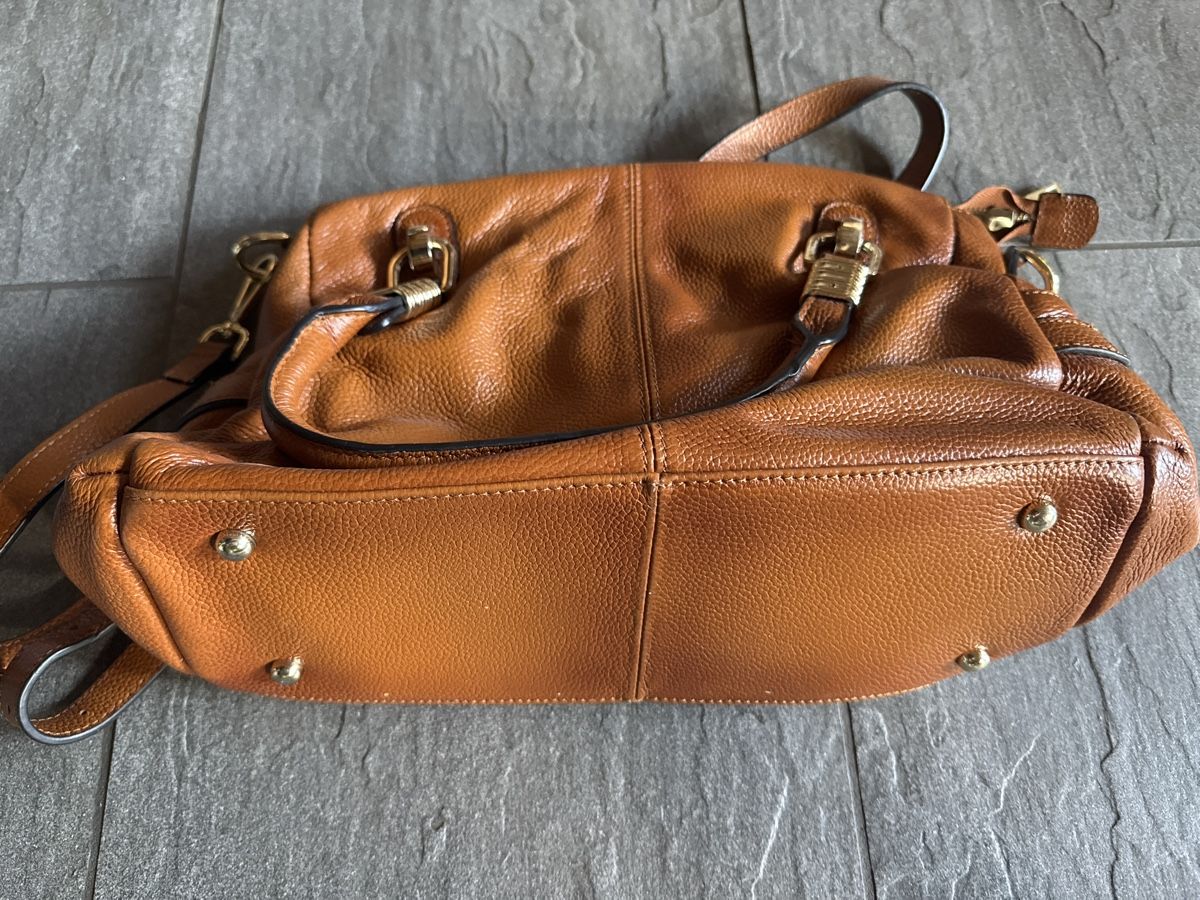 Borse da donna: Schicke Lederhandtasche in cognac – Usato da Frauenkappelen venduto da leola1973 2