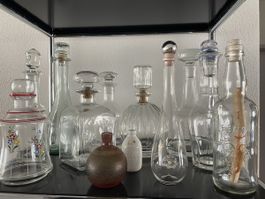 Glasflaschen Sammlung 
