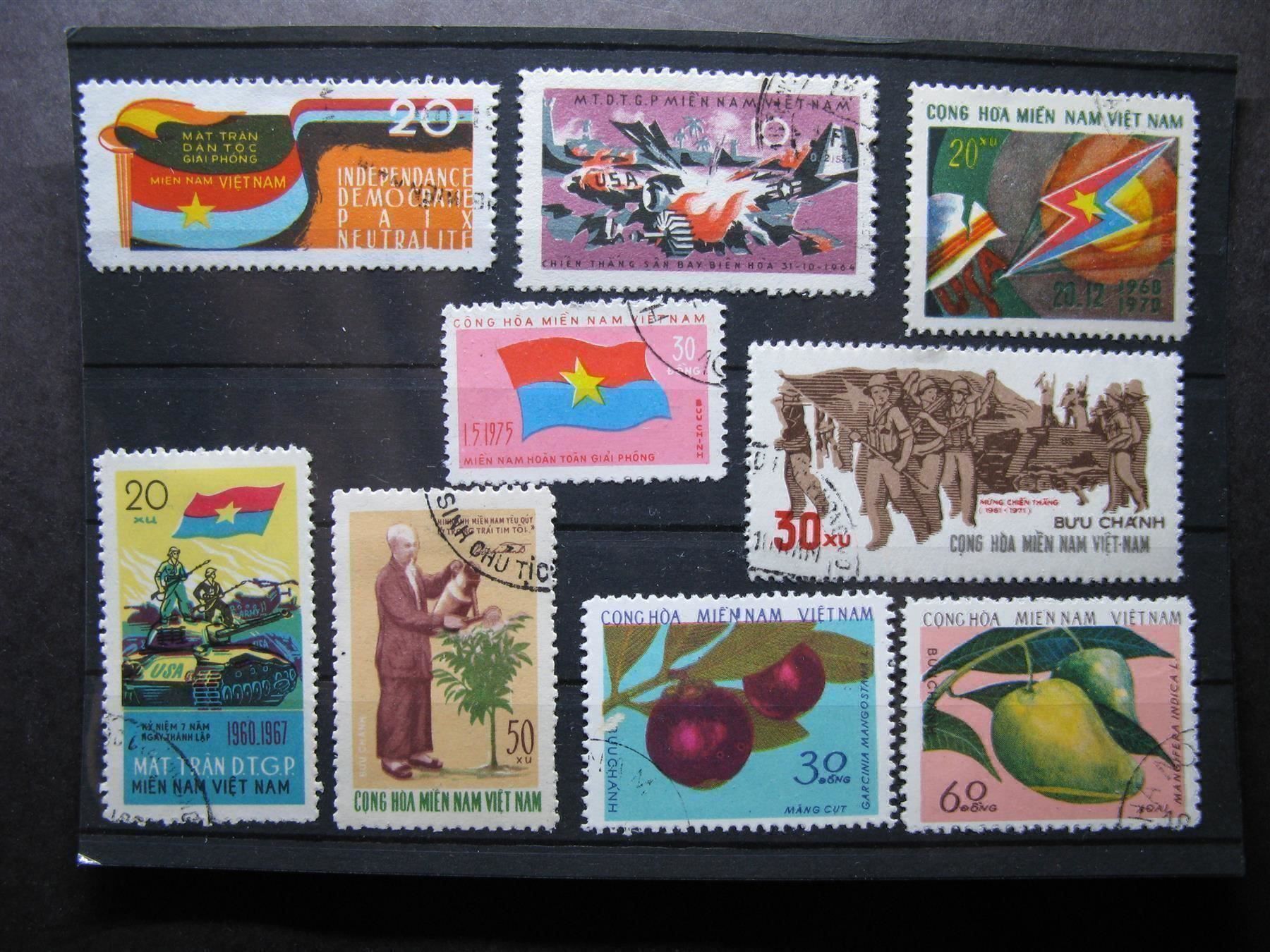Tutti i francobolli: Vietnam 1963 / 1971 Vietcong marken – Usato da Wil SG venduto da fva01