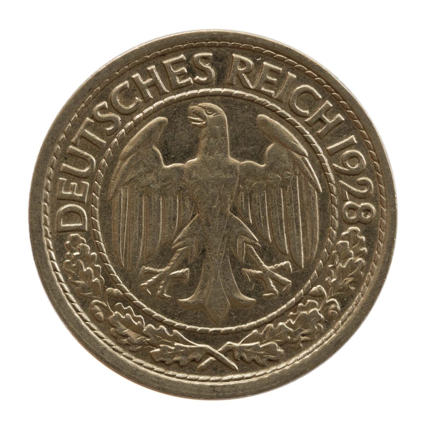 Tutti le monete: Deutschland 50 Reichspfennig 1928 E – Usato da Rotkreuz venduto da num_6343 1