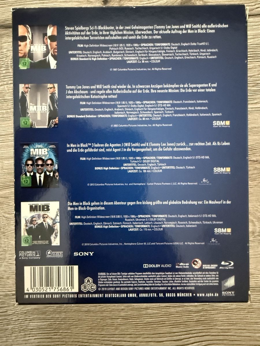 Tutti i DVDs: MIB Men in Black 1-4 blu ray Collection – Nuovo (secondo la descrizione) da Willisau venduto da ste_sc8j 5