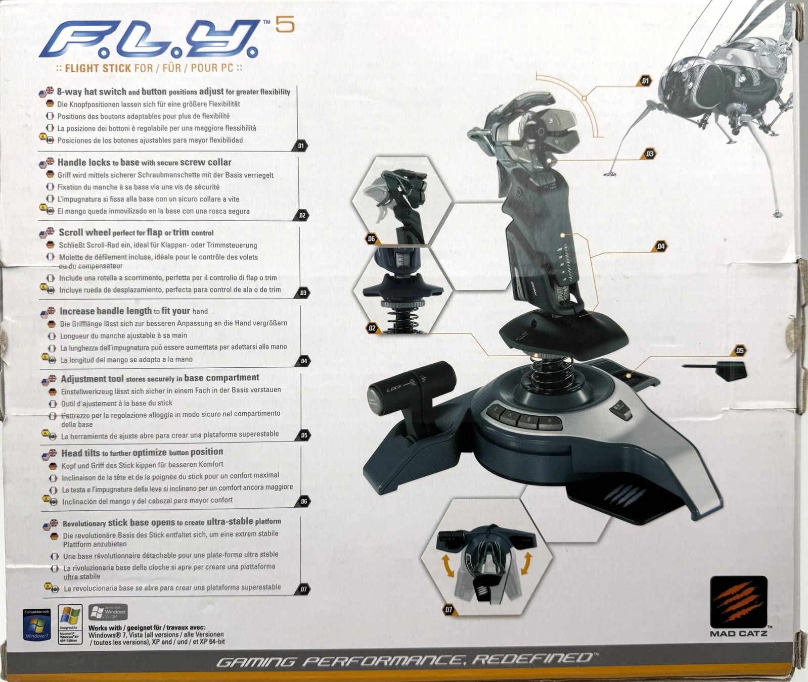 Controller: Madcatz Fly 5 PC Flight Stick Gaming Joystick + Throttle – Usato da Wengi b. Büren venduto da Pedli 3