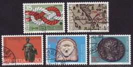 Satz SBK-Nr. 720-724 (Sonderpostmarken 1986) gestempelt