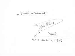 Paul Préboist 1927-97 Autogramm signiert Karte 10x15ccm