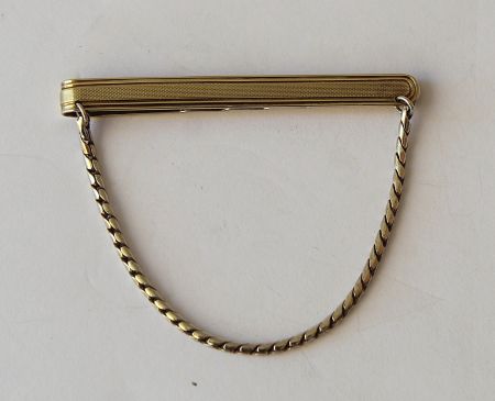 Vintage Krawattennadel Silber 800 EP mit Kette