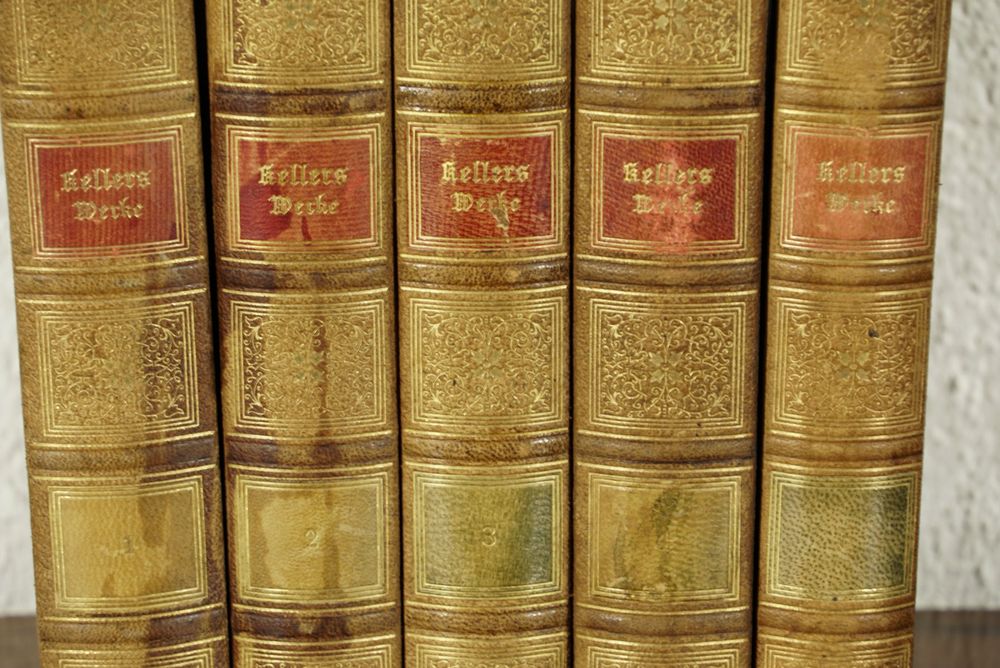 Livres: 5 Bände gesammelte Werke von Gottfried Keller, 30er-Jahre – D'occasion à Meggen par Brockitare 3