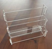 Acryl Ständer für Bücher/Broschüren 3 Fächer, wie neu