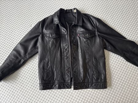 Levi’s Leder Truckerjacke Grösse XL