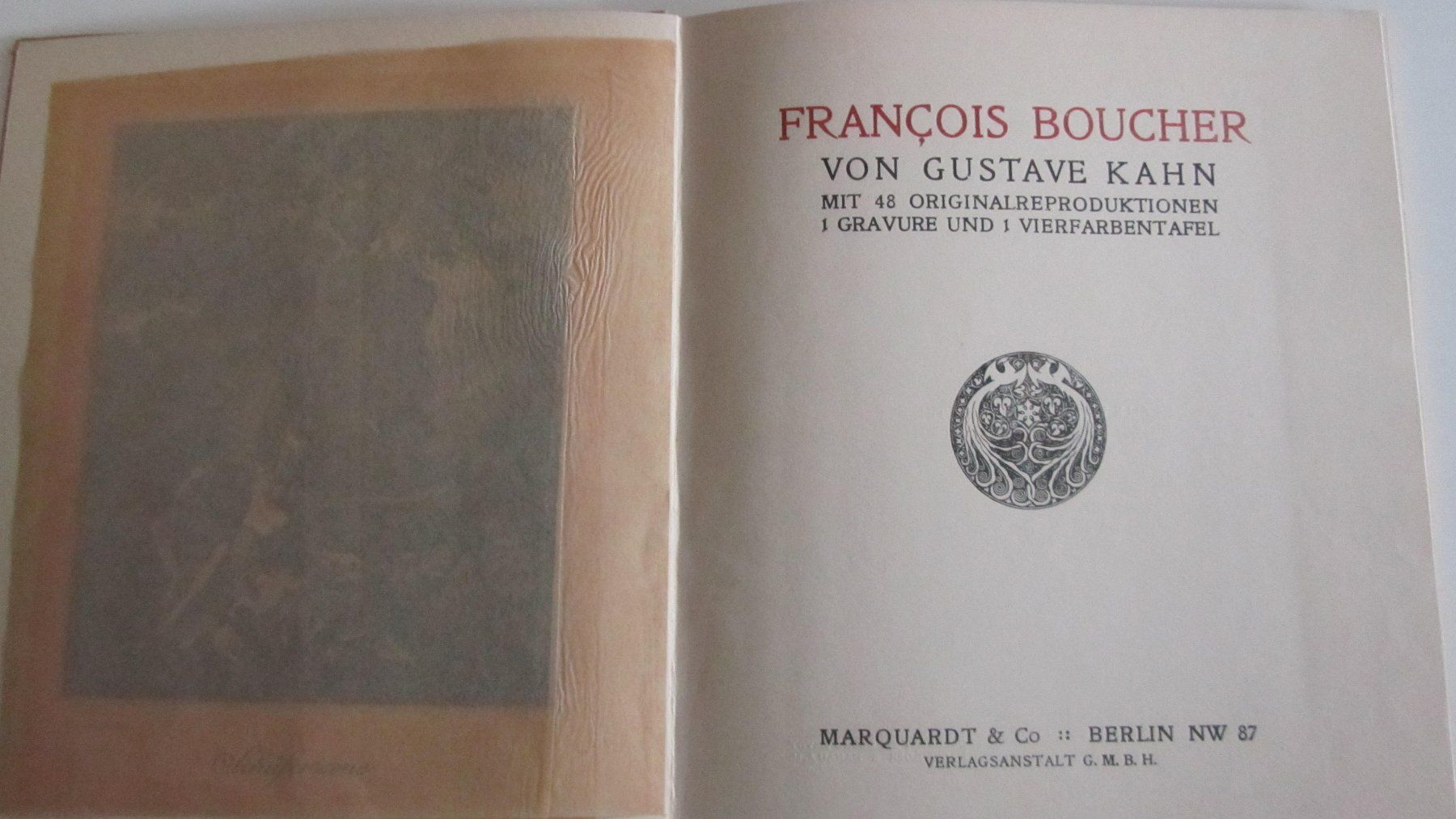 Libri: Francoise Boucher von Gustave Kahn – Usato da Locarno venduto da edn.vintage 1
