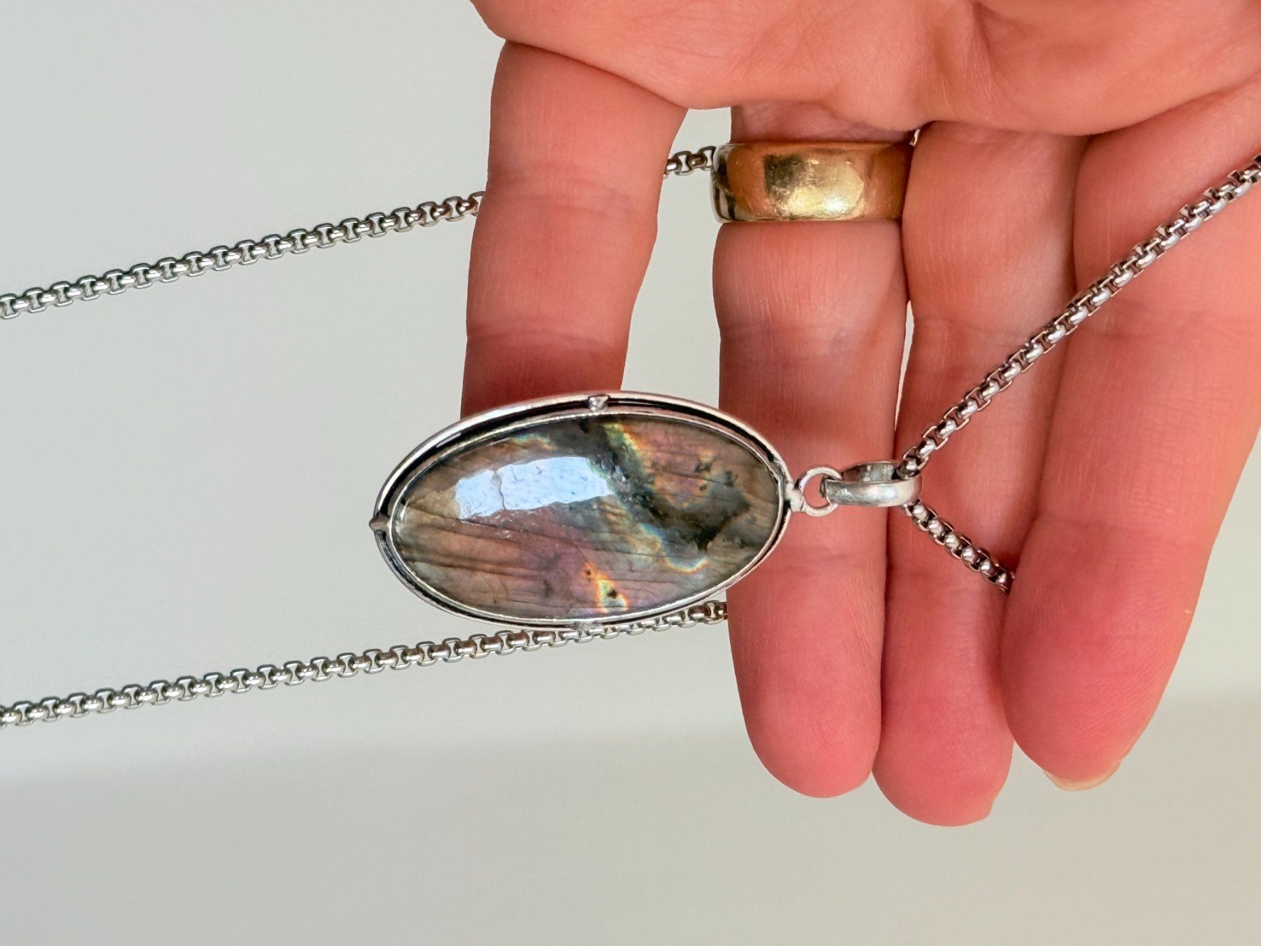 Catenine: Collier avec Labradorite – Nuovo e nell'imballaggio originale da Genève venduto da AWWA 8