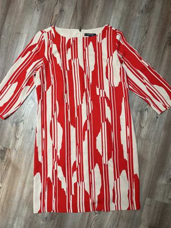 Comma, Kleid rot/weiss  Gr. 38 💃