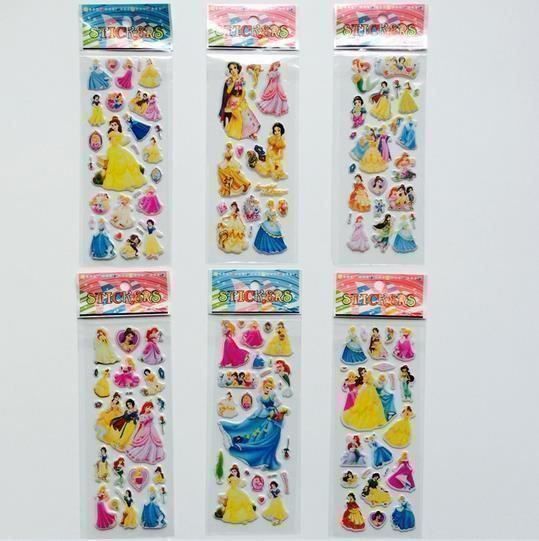 Aufkleber: 10 feuilles autocollants 3D princesses – Neu und originalverpackt aus Gurmels von Swisspod 1