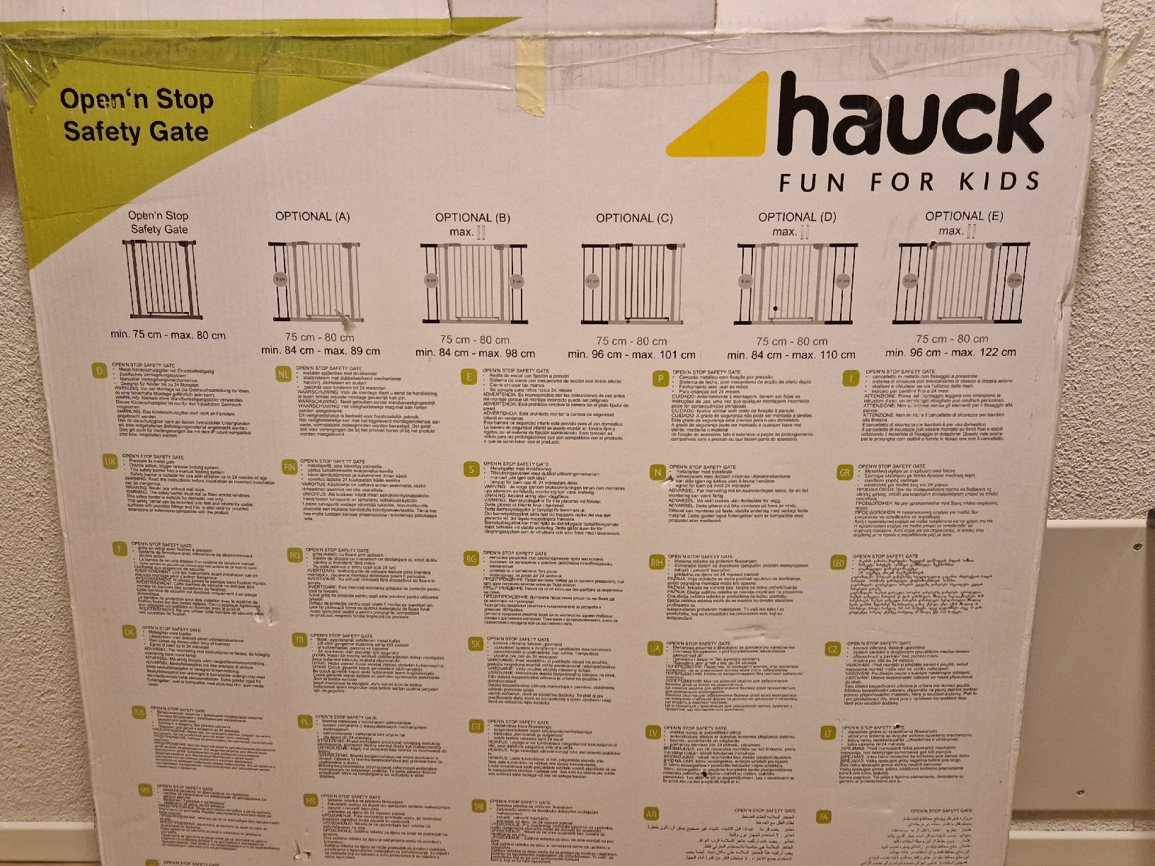 Altro: Hauck Top Sicherheitsgitter Open Stop 75-80cm – Usato da Wald ZH venduto da Joya87. 1
