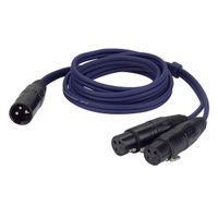 DAP XLR 1 x Männlich zu 2 x XLR Weiblich Kabel 150cm